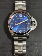 Best Quality Replica Panerai PAM01124 Blue Face Steel Strap Watch 44MM